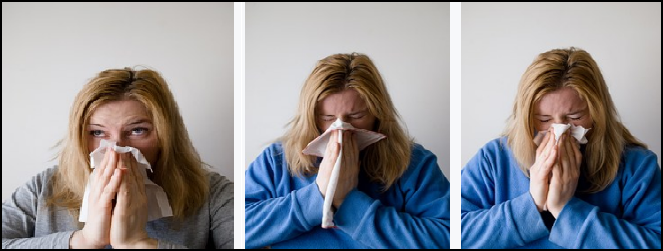 Sneeze by hay fever image